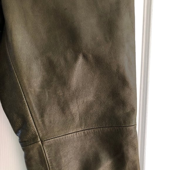 The GAP Green Leather Jeans, Bootcut Size 6 - Picture 5 of 5